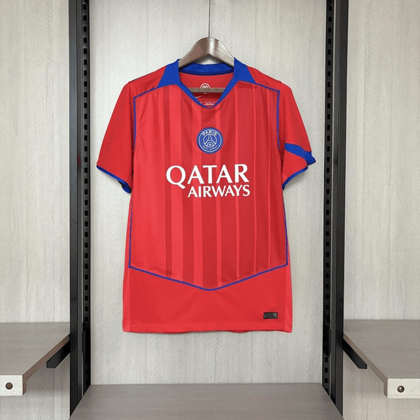 Camisa PSG Total 90 25/26 - Vermelha/Azul - Torcedor Masculina