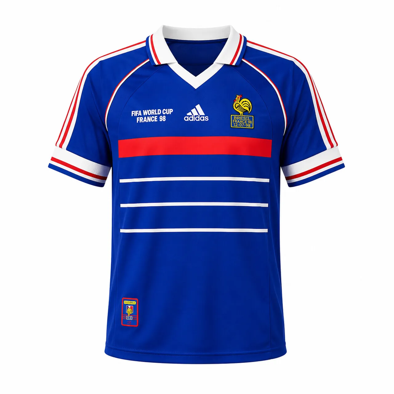 Camisa retrô da França 1998